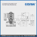 Micro pilot operating piston solenoid valve 2/2 normal close valve steam valve